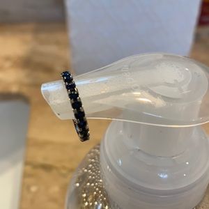 Size 6 sapphire ring in silver